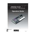 KORG MICROX Instrukcja Obsługi